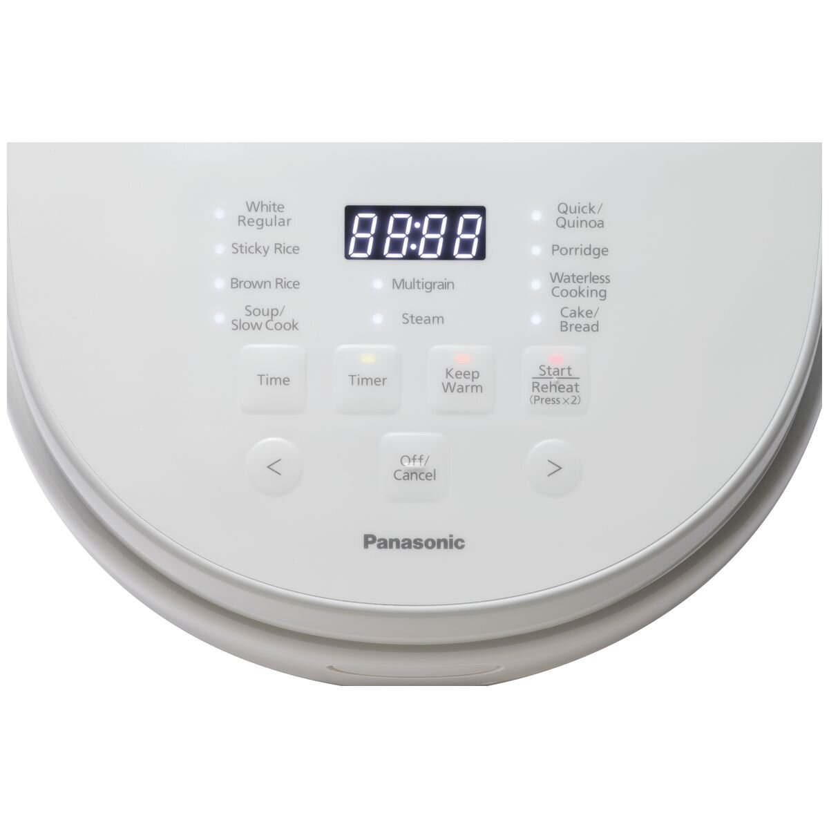 Panasonic Premium 5.5-cup rice cooker - 10 auto menus, Binchotan charcoal-coated pot, white - SR-DL104WST