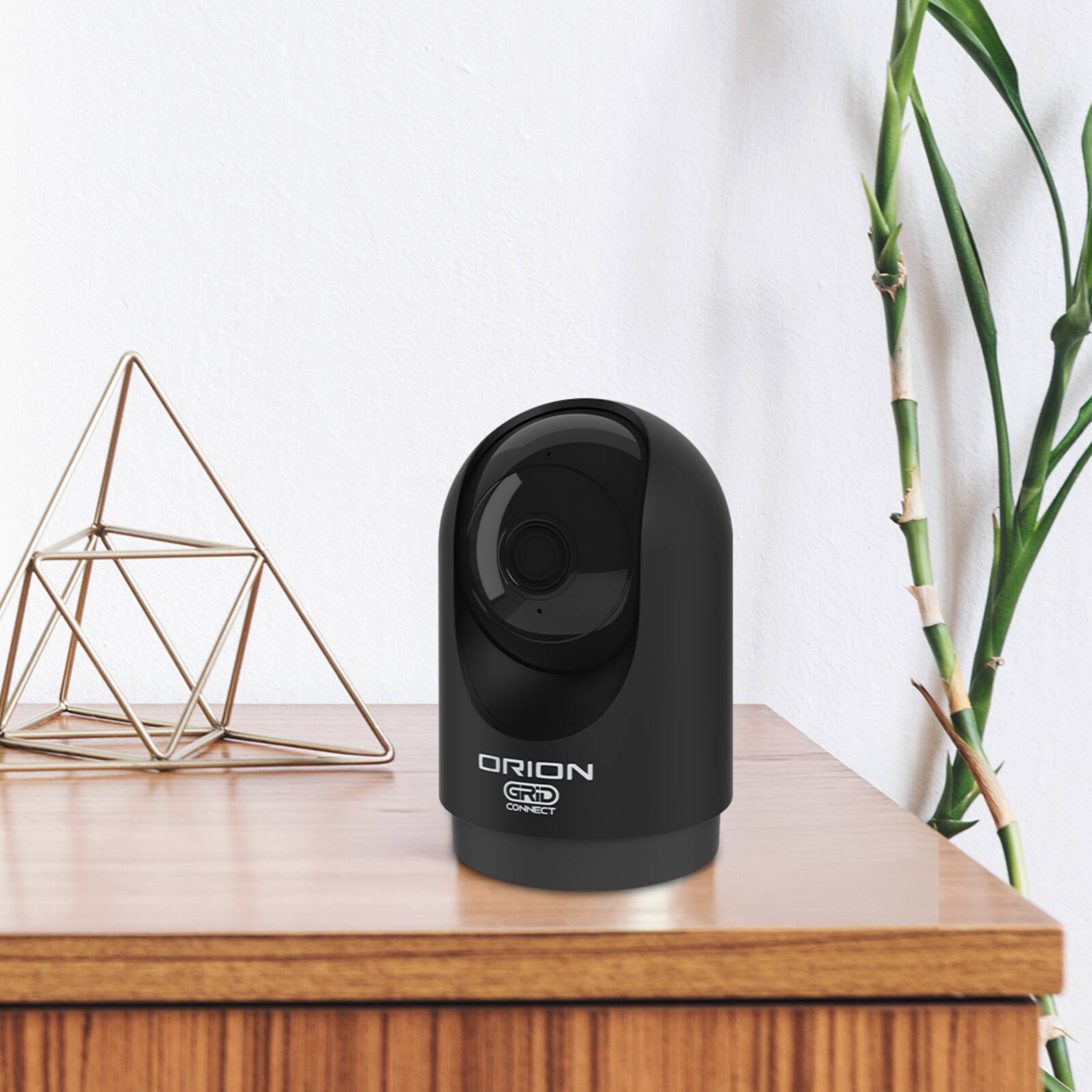 Orion Grid Connect Smart 4MP 2K Indoor Pan and Tilt Security Camera Black SC012BKHA