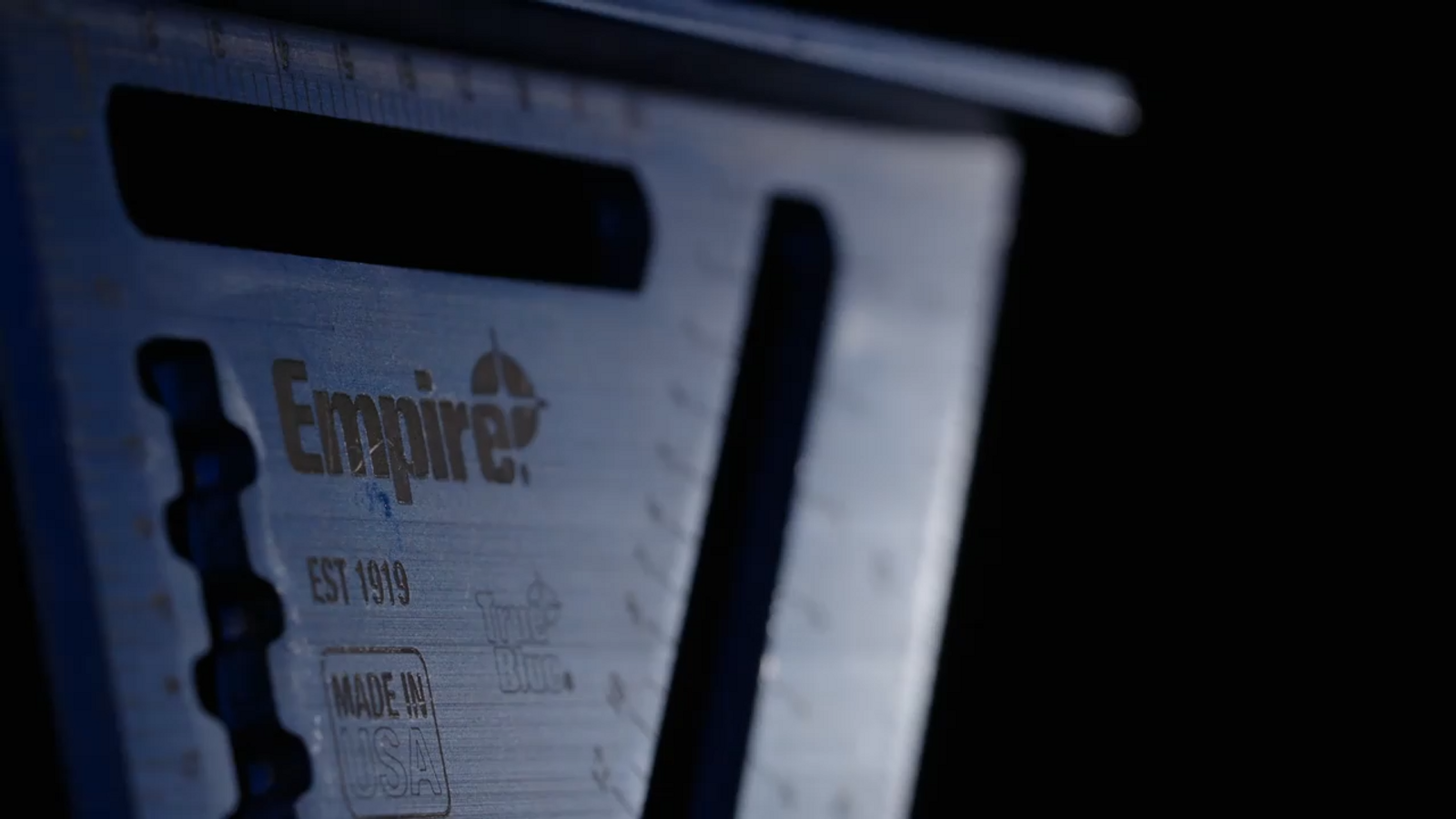 Empire True Blue 120mm Hi-Vis Mini Laser Etched Rafter Square