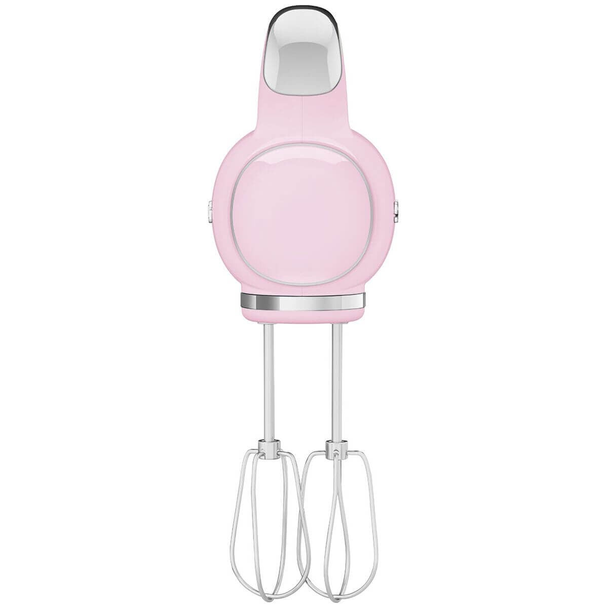 Smeg 50s Retro Style Hand Mixer - 250W, 9 Speeds Plus Turbo, Backlit LED Display, Pink - HMF01PKAU
