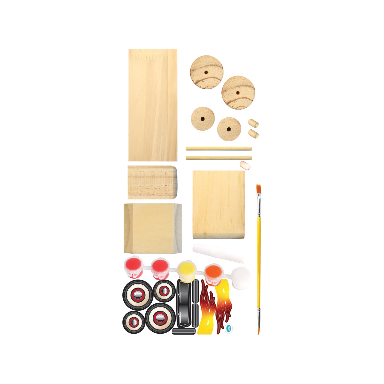 Boyle Wood Craft Project Kit Hot Rod Car DIY Indoor Model