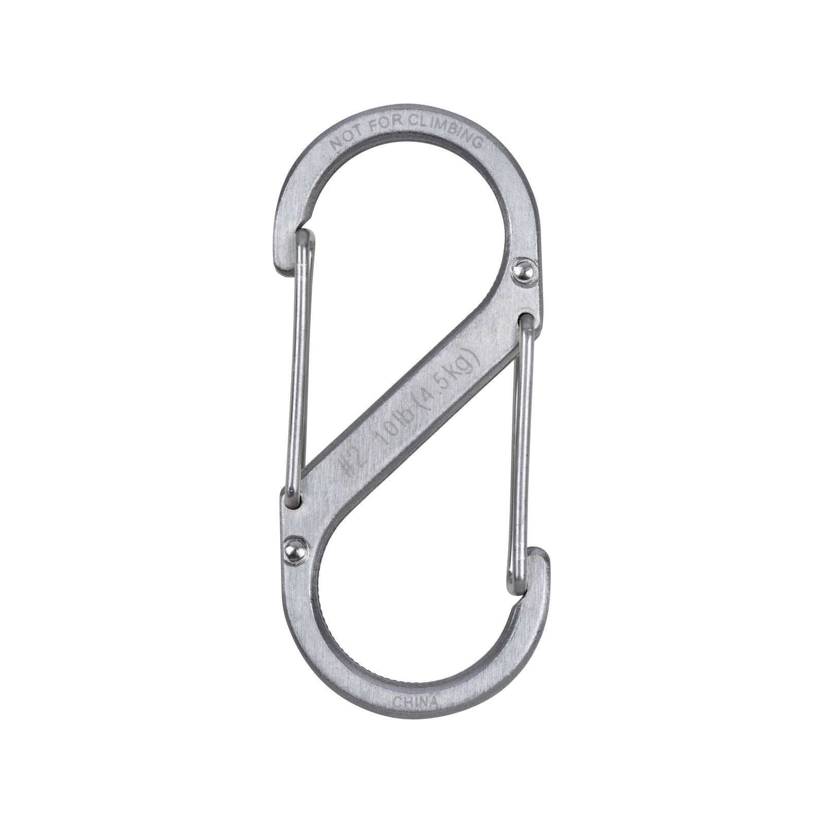 Nite Ize S-Biner Dual Carabiner No. 2, Stainless Steel, 3 Pack, Black/Stainless