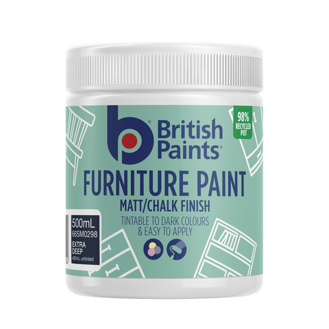 British Paints 500ml Extra Deep Matt Furniture Paint