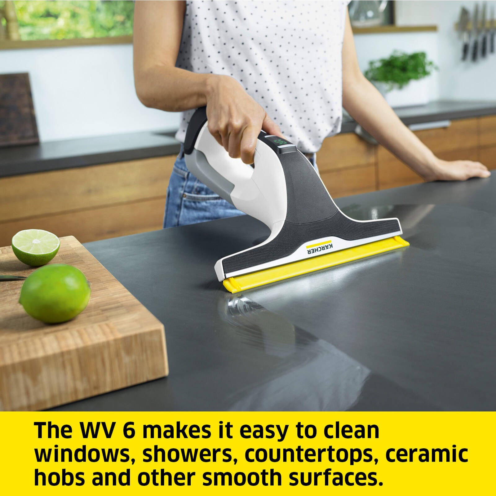 Karcher WV 6 Plus Cordless Window Vac 100min Runtime