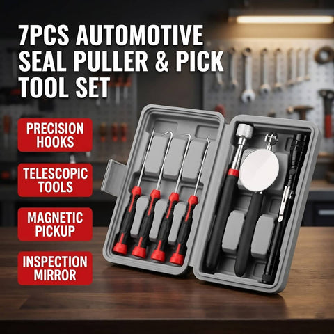 7 Piece Automotive Seal Puller and Pick Tool Set in Case