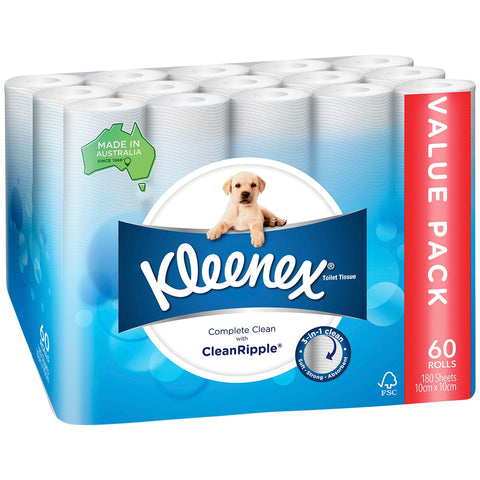 Kleenex Bath Tissue 60 x 180 Sheets - SuperSaverAU - view 1