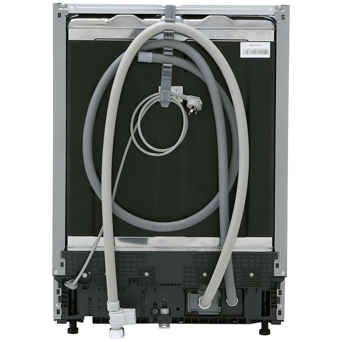 Haier 60cm Built Under Dishwasher with Steam - 15 Place Settings, Satina Silver, WiFi - HDW15U3S1