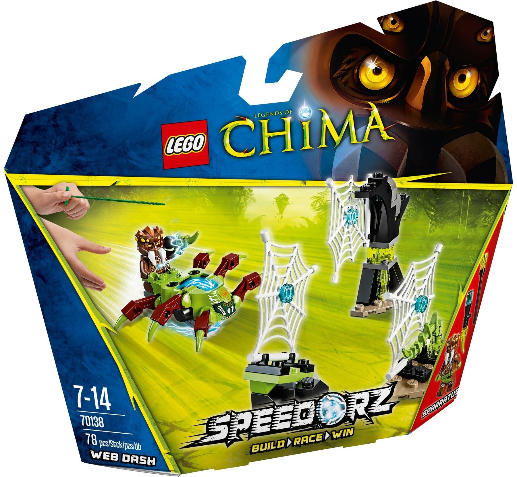 LEGO 70138 Sparratus Spider Speedor CHI Web Dash - SuperSaverAU - view 1