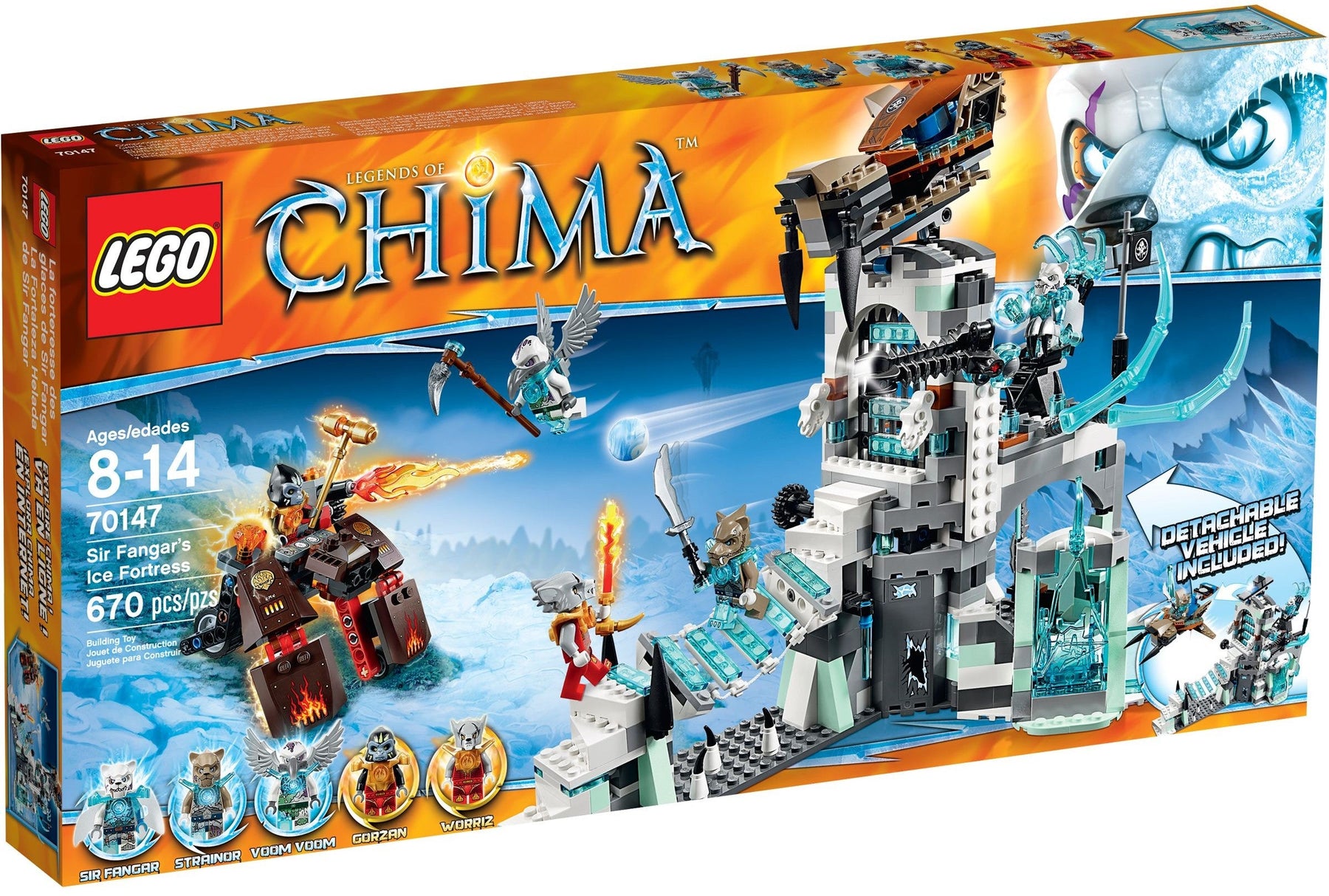 LEGO 70147 Sir Fangar's Ice Fortress - CHI Battles - SuperSaverAU - view 1