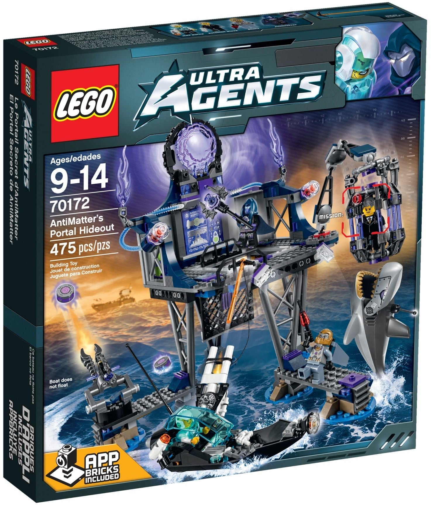 LEGO 70172 Ultra Agents AntiMatter's Portal Hideout - SuperSaverAU - view 1