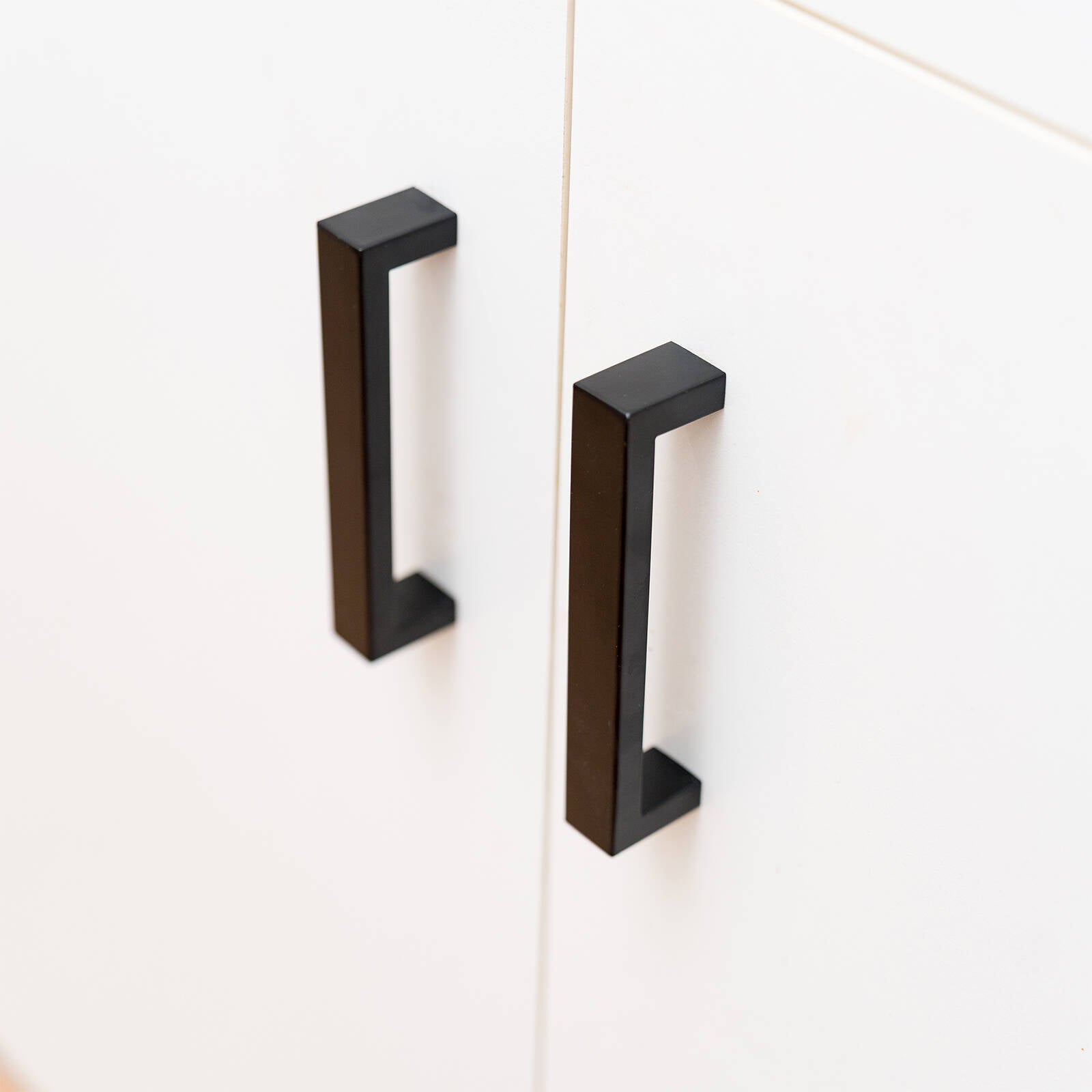 Taskmaster 128mm Matte Black Hollow Rectangle Steel Cabinet Handle