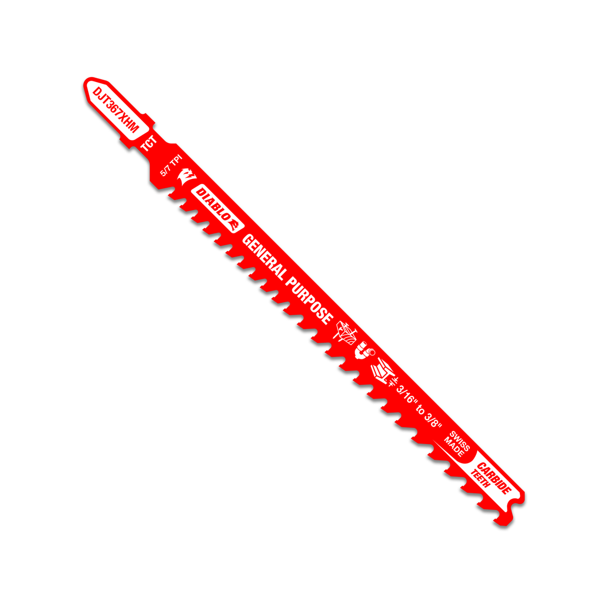 Diablo 132mm Tungsten Carbide Jig Saw Blade for General Purpose