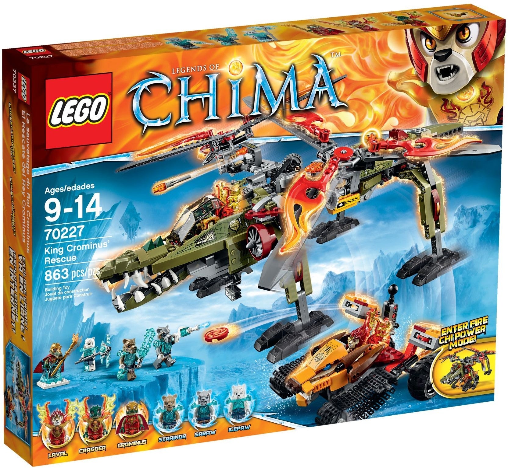 LEGO 70227 King Crominus Rescue Helicopter & Fire Tracker - SuperSaverAU - view 1