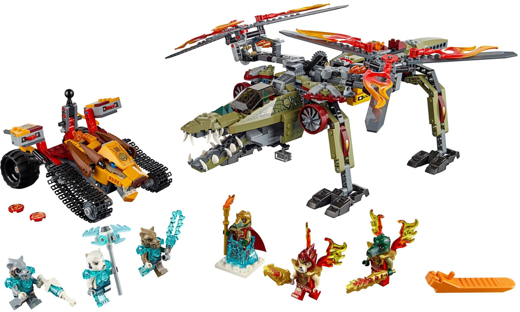 LEGO 70227 King Crominus Rescue Helicopter & Fire Tracker - SuperSaverAU - view 5