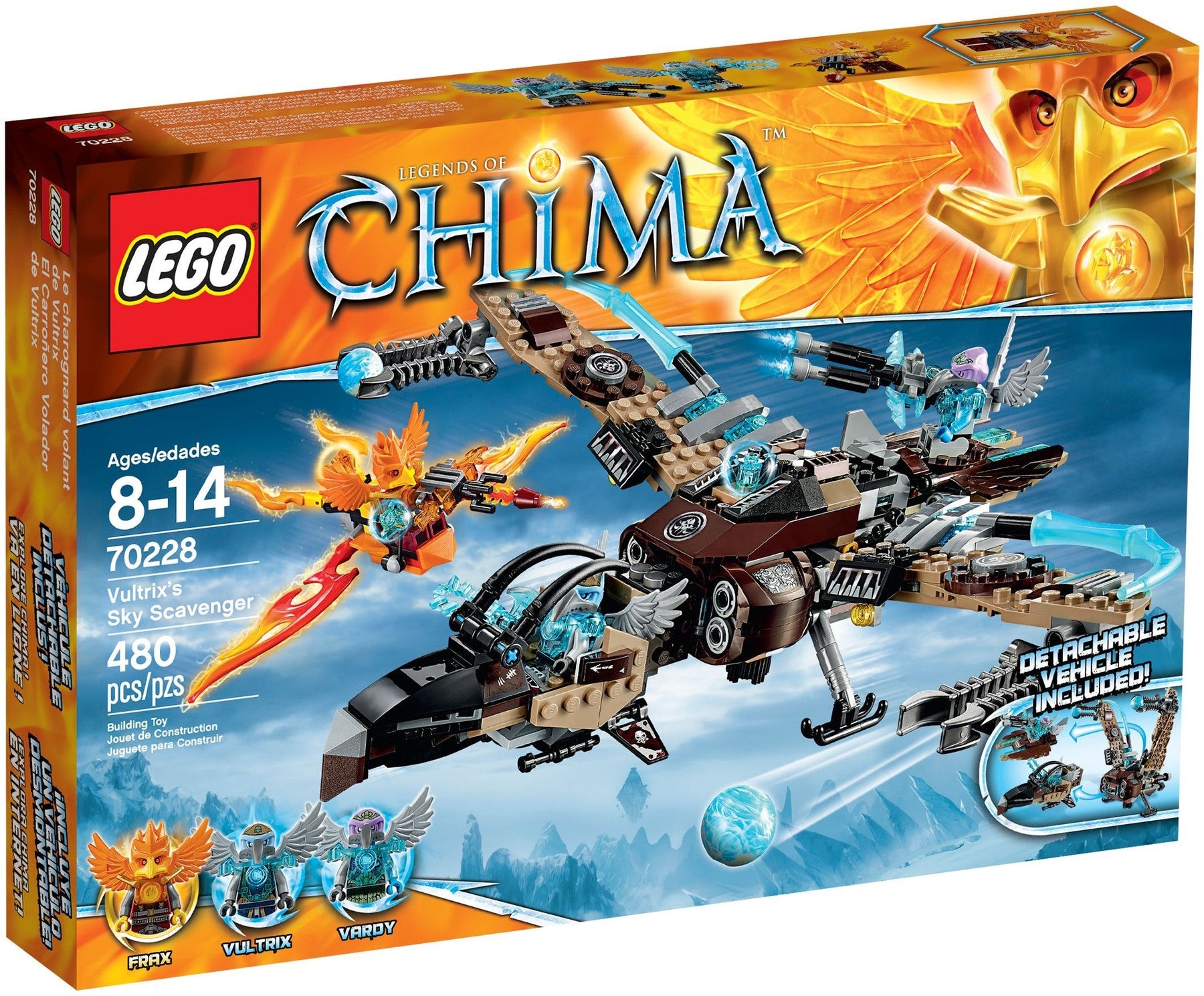 LEGO 70228 Vultrix's Sky Scavenger Chima Playset - SuperSaverAU - view 1