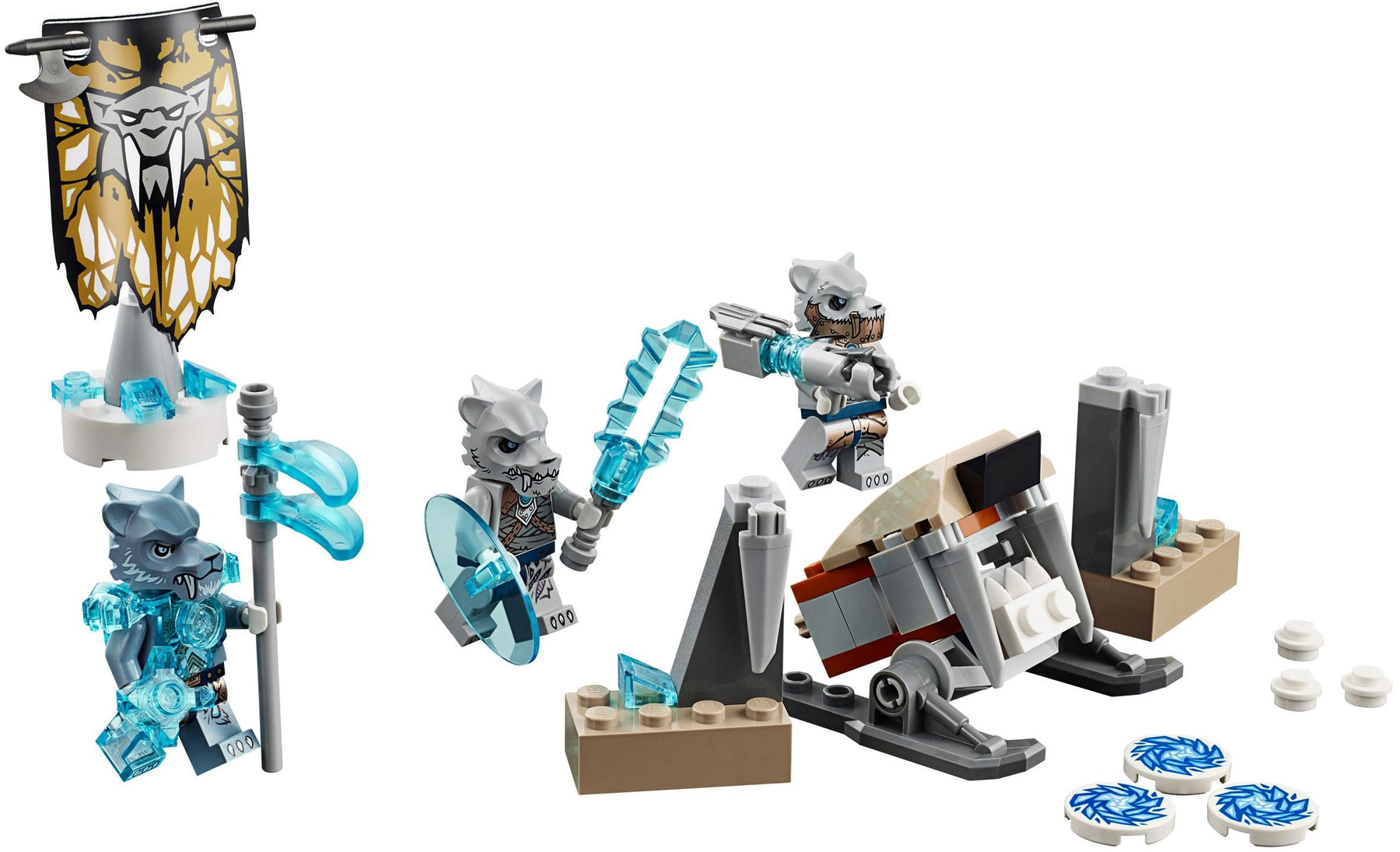LEGO 70232 Saber-tooth Tiger Tribe Pack - Ice Sling Disc Shooter - SuperSaverAU - view 7