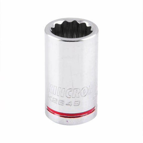 Kincrome 3/8" Drive 12-Point Shallow Socket 7/16" Chrome Vanadium Steel