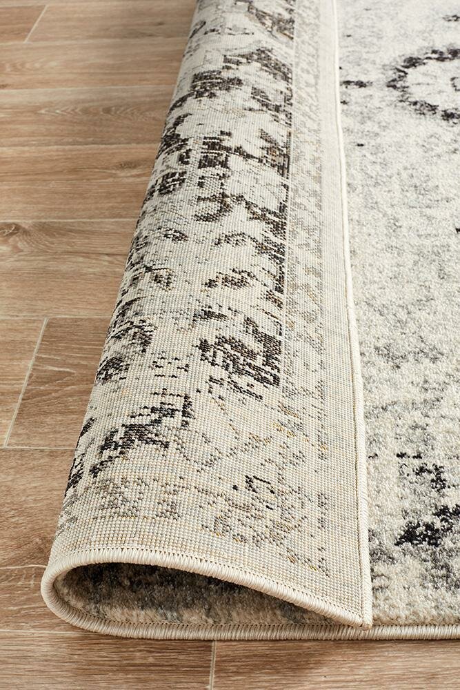 Rug Culture Museum Oversize Rug 400x300cm - Charcoal Power Loomed Polypropylene - MUS-860-CHAR-400X300