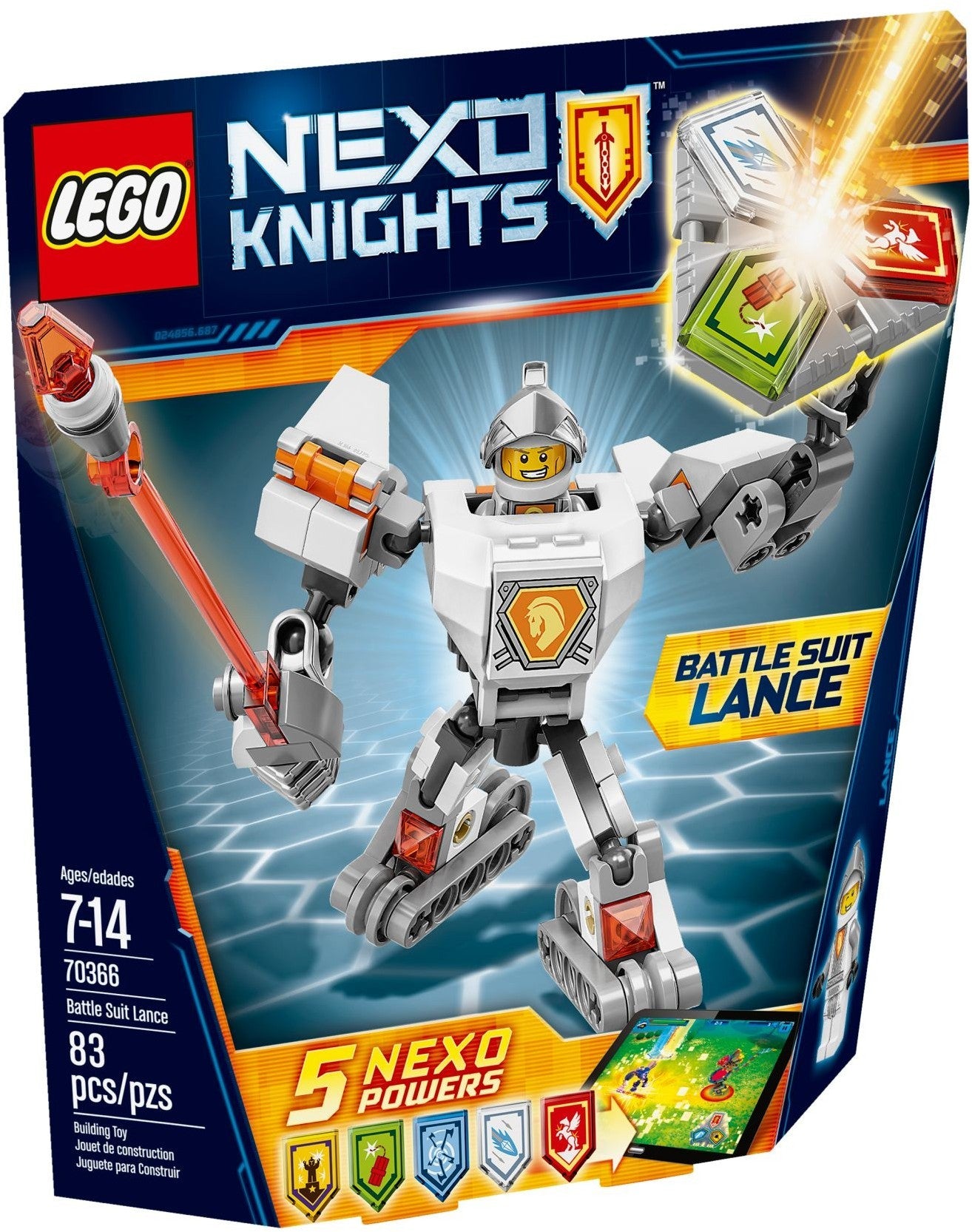 LEGO 70366 Battle Suit Lance: Rolling Mech with NEXO Powers - SuperSaverAU - view 1
