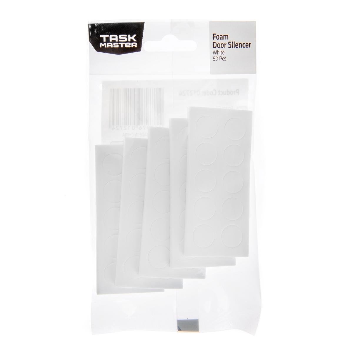 Taskmaster Foam Door Silencers - 10mm - Self Adhesive - 50 Pack - SuperSaverAU - view 1
