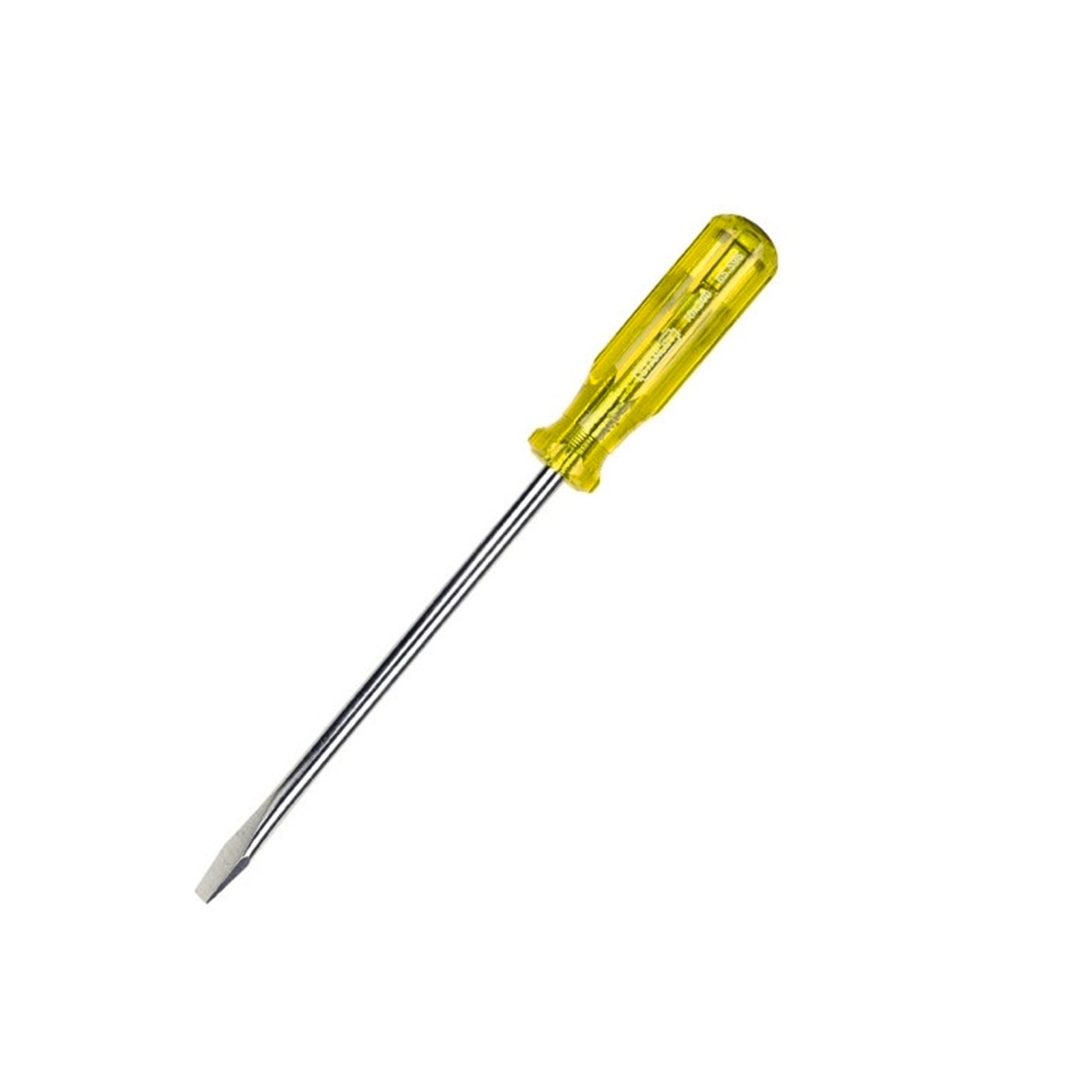 Stanley 5 x 100mm Slotted Screwdriver, Steel Shaft, Yellow Handle