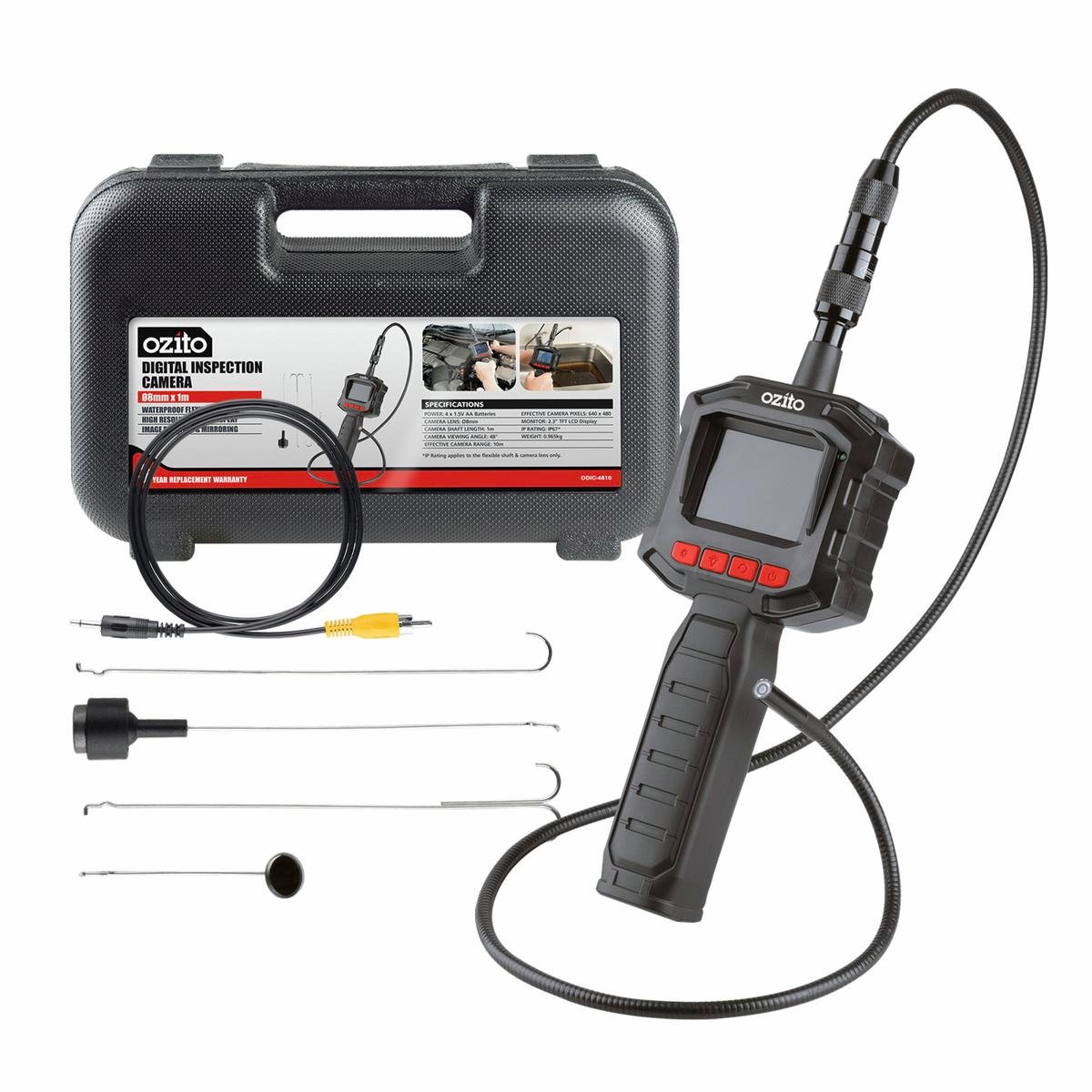 Ozito 8mm x 1m Digital Inspection Camera ODIC-4810
