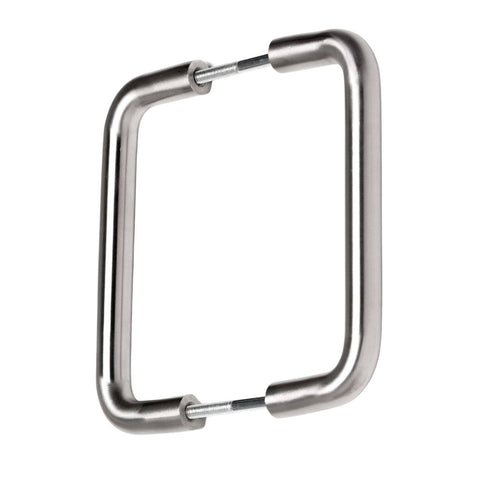 Lemaar 150 x 16mm Satin Stainless Steel Back to Back D Pull - 304 Stainless