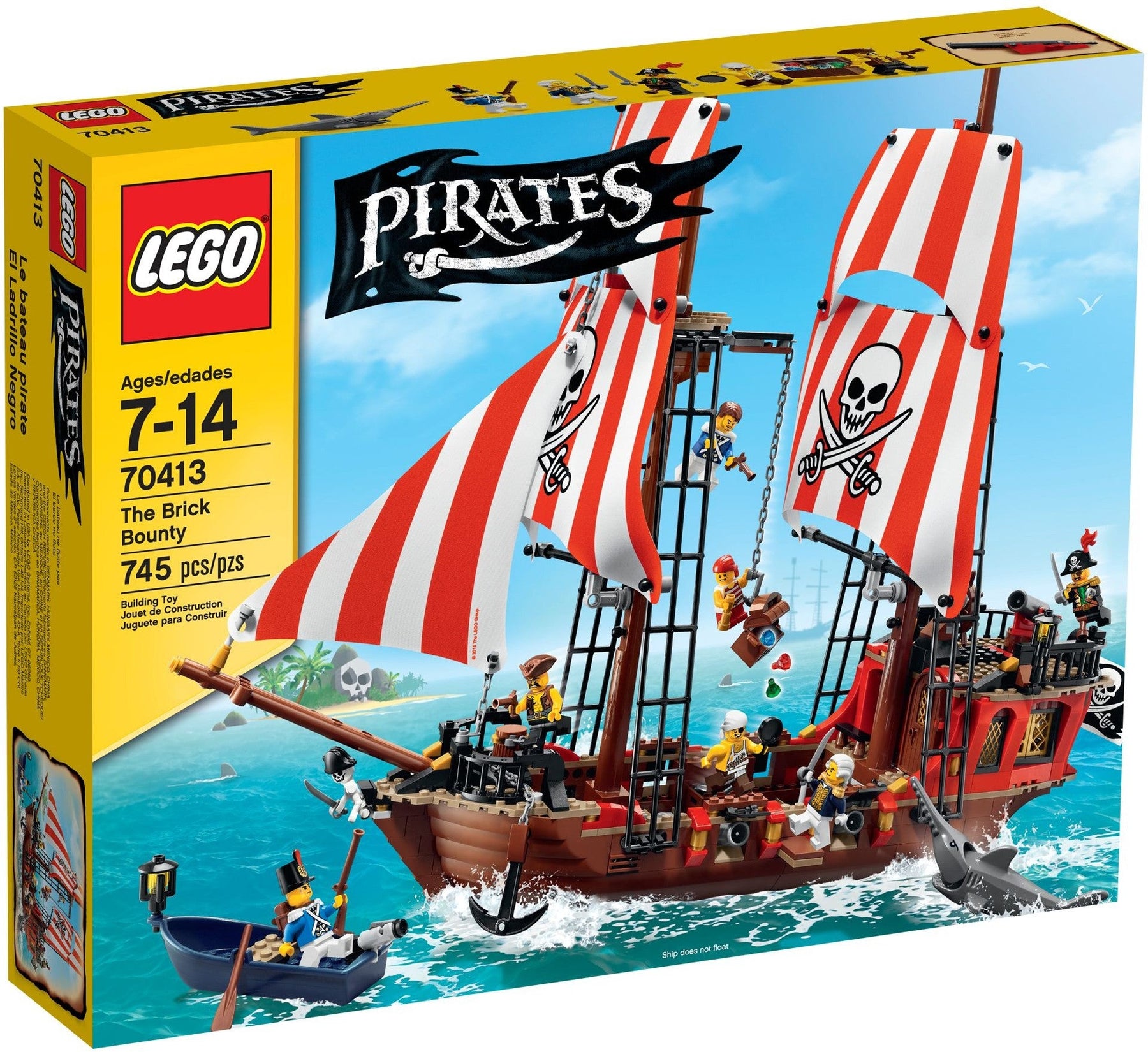 LEGO 70413 Brick Bounty Pirate Ship Set - SuperSaverAU - view 1