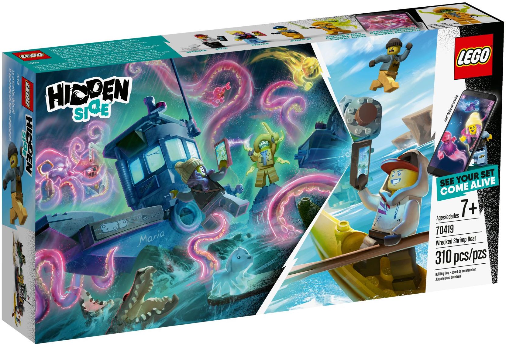LEGO 70419 Hidden Side Wrecked Shrimp Boat AR Playset - SuperSaverAU - view 1