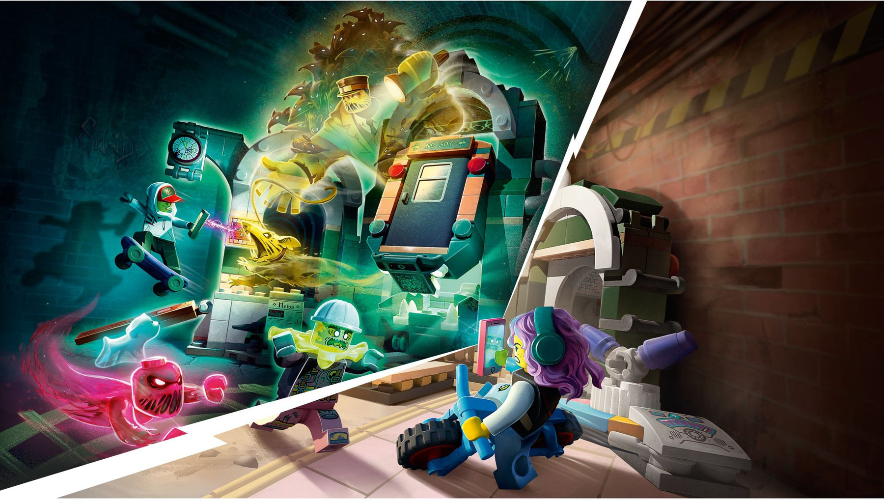LEGO 70430 Newbury Subway Hidden Side AR Playset - SuperSaverAU - view 2