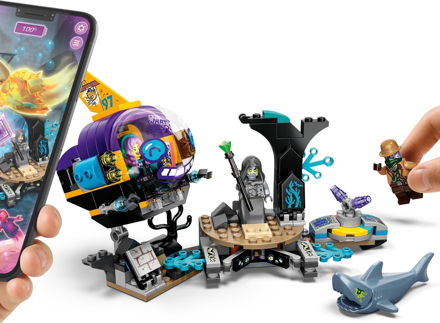 LEGO 70433 J.B.'s Submarine: Hidden Side AR Deep Sea Playset - SuperSaverAU - view 4