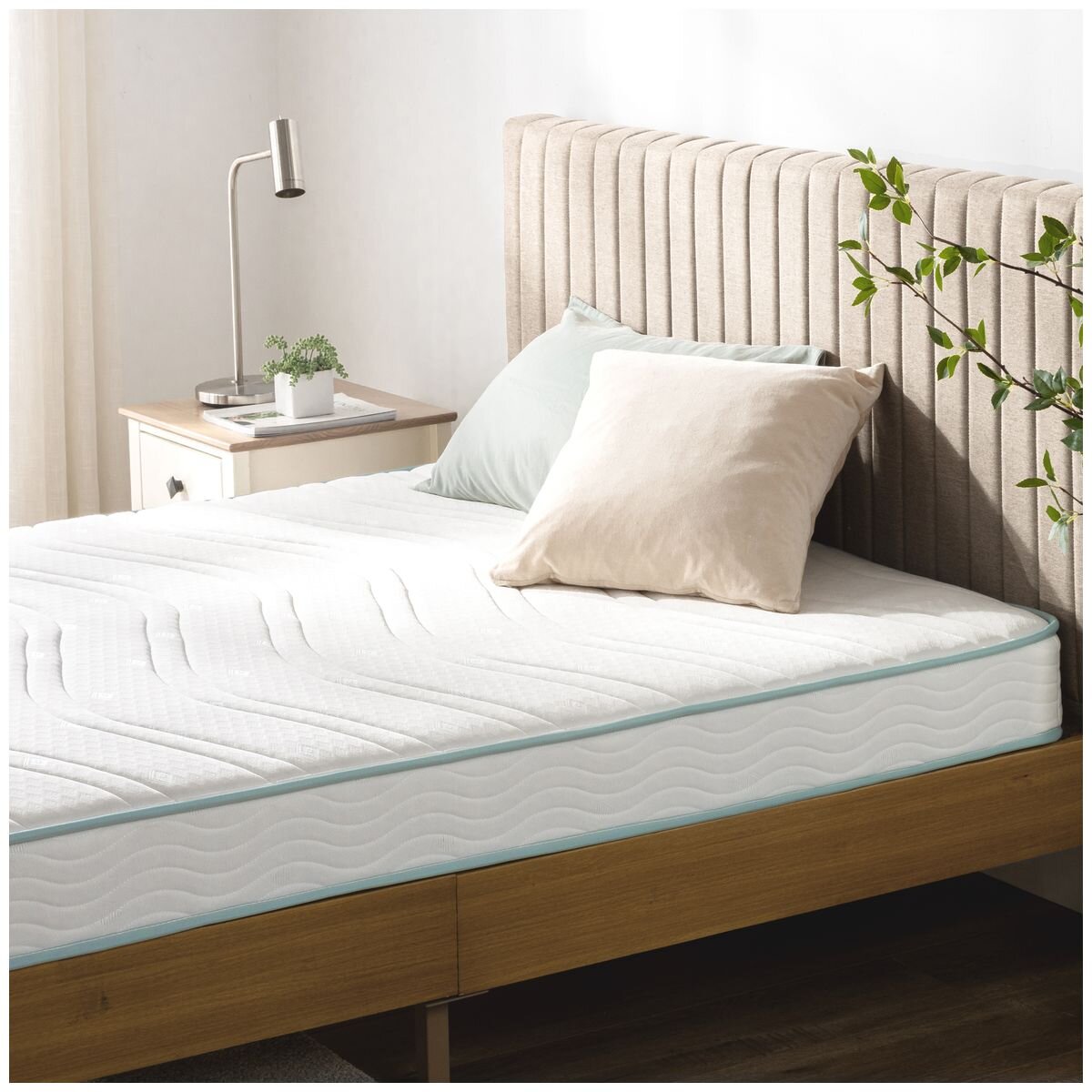 Zinus 15cm Double Essential Bonnell Inner Spring Mattress - Quilted Top, Foam Layer - AU-MSSAO1ZC-06D