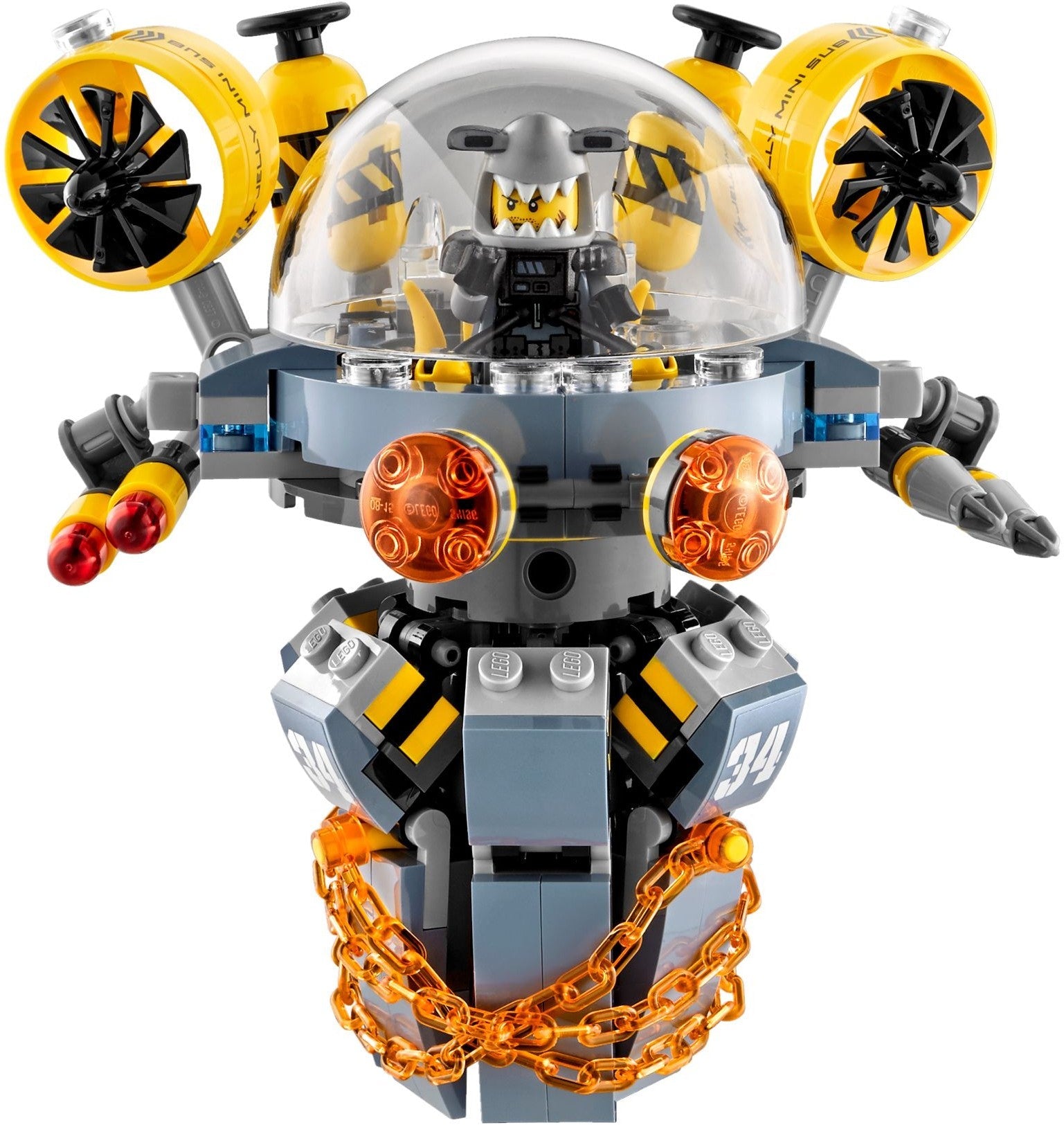LEGO 70610 Flying Jelly Sub: NINJAGO Movie Jay vs. Shark Army - SuperSaverAU - view 3