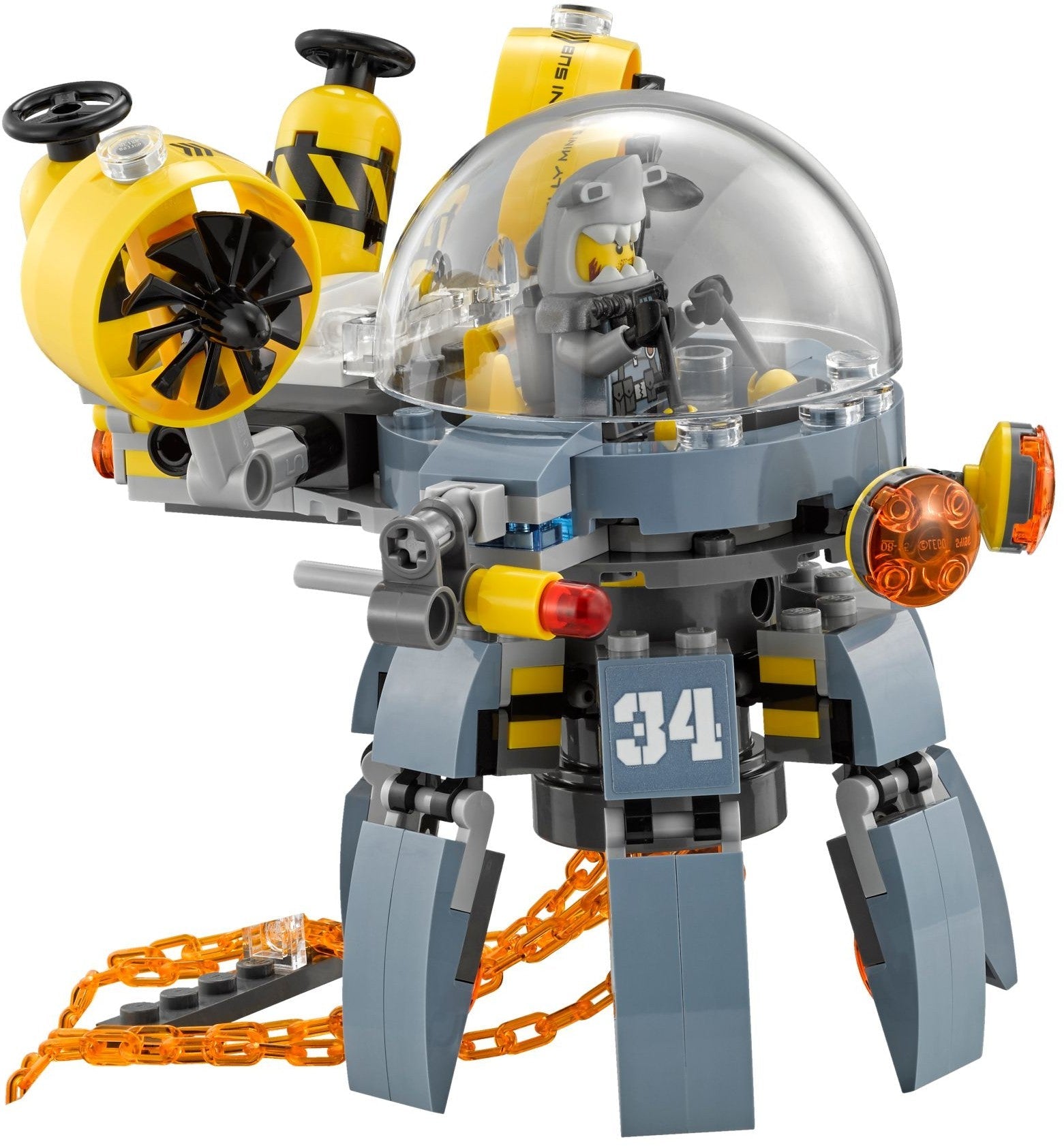 LEGO 70610 Flying Jelly Sub: NINJAGO Movie Jay vs. Shark Army - SuperSaverAU - view 6