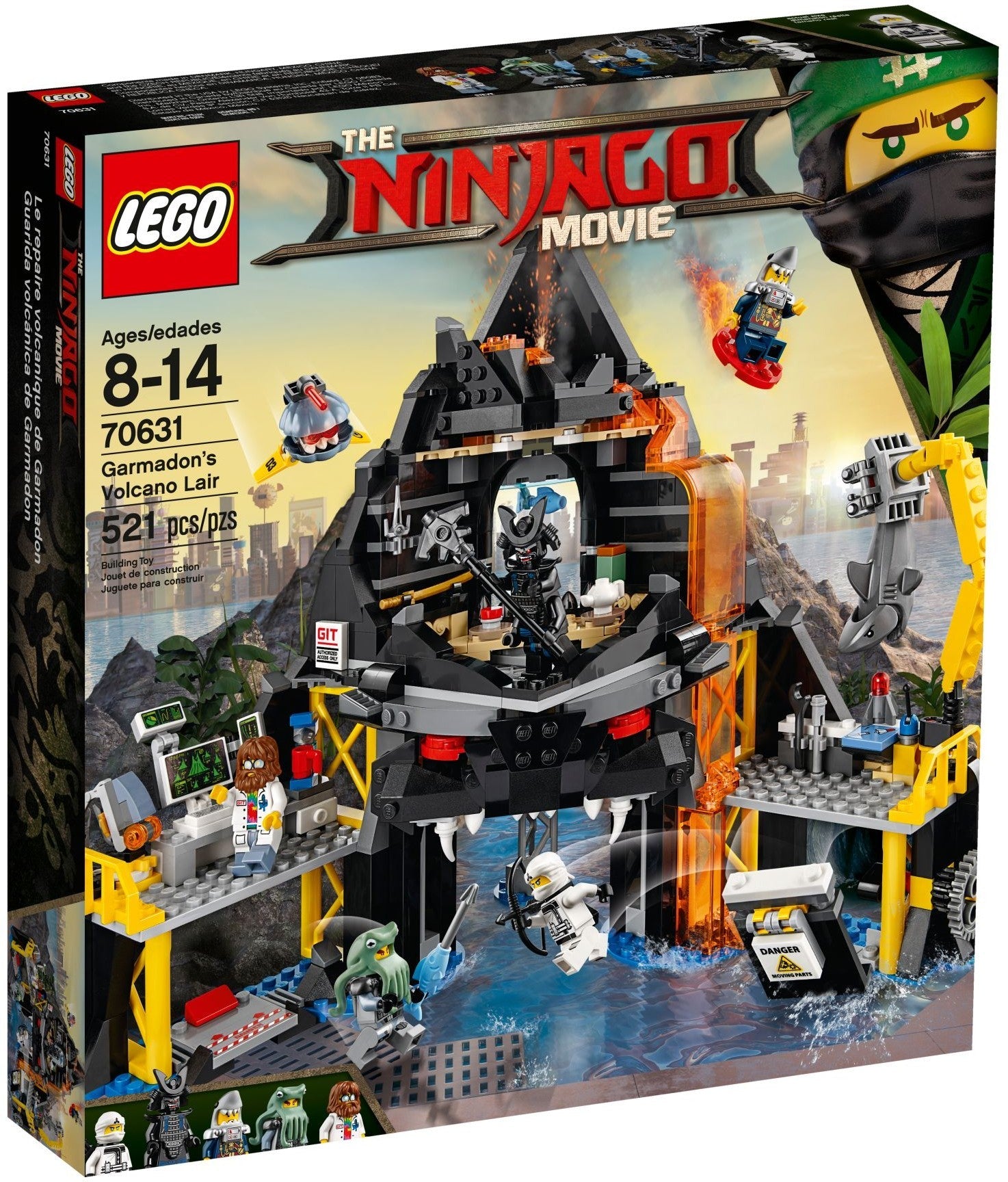 LEGO 70631 Garmadon's Volcano Lair - NINJAGO Movie Set - SuperSaverAU - view 1
