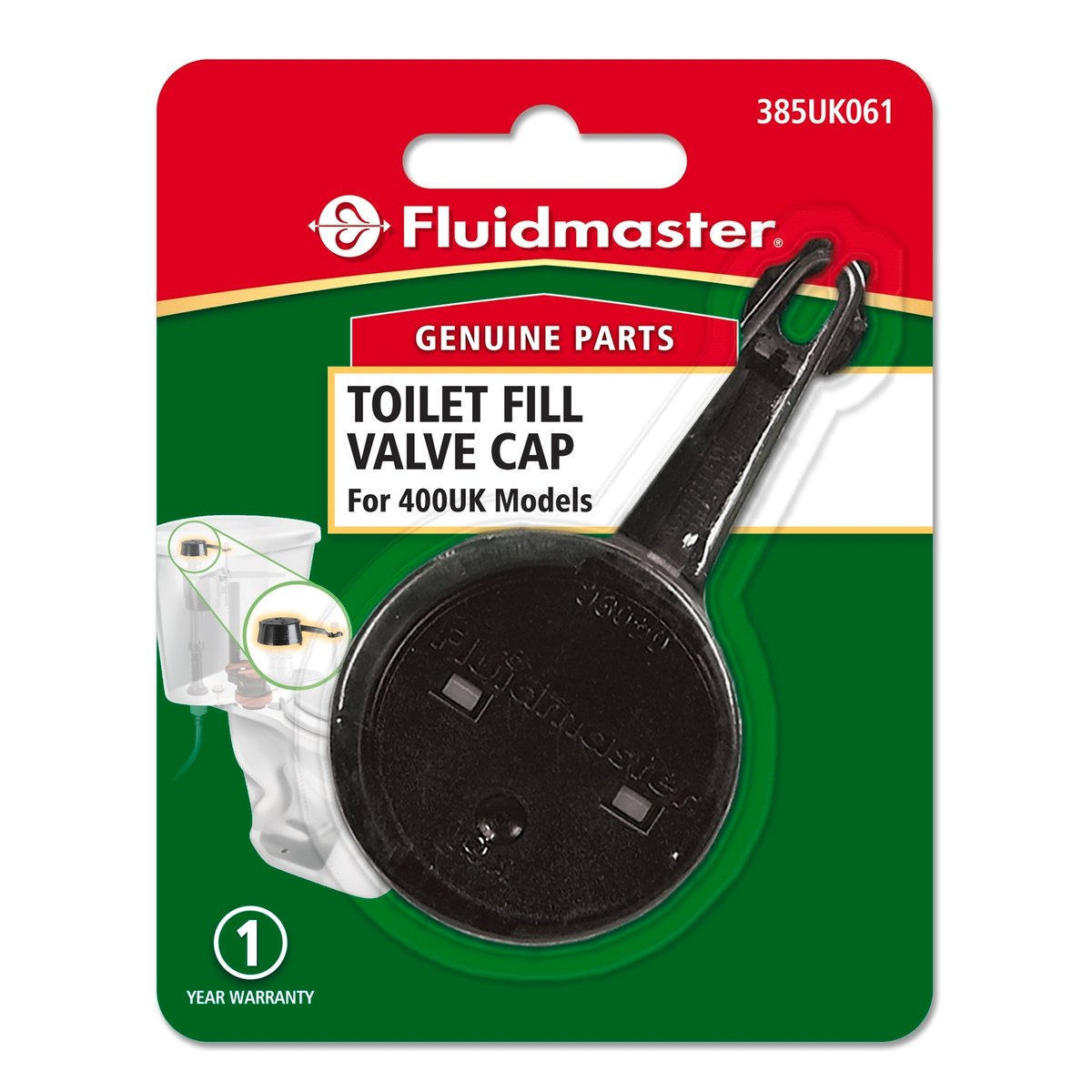 Fluidmaster Toilet Inlet Valve Cap - 60mm - Plastic - Durable Construction - SuperSaverAU - view 2