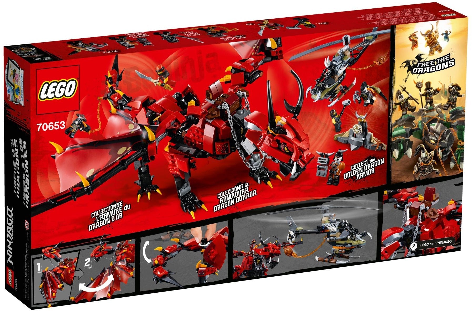 LEGO 70653 Firstbourne Dragon & HunterCopter - NINJAGO Set - SuperSaverAU - view 4