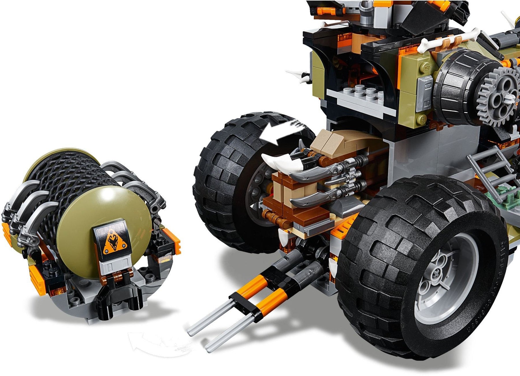 LEGO 70654 Dieselnaut Tank - NINJAGO Dragon Hunters Set - SuperSaverAU - view 3