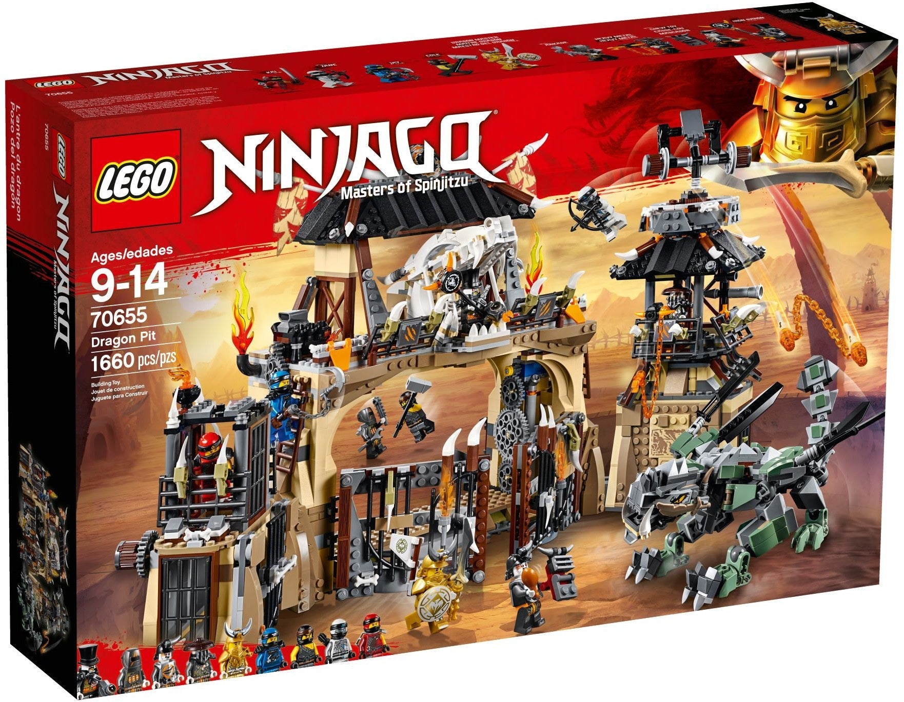 LEGO 70655 Dragon Pit: Ninja Battle for Dragon Armor - SuperSaverAU - view 1