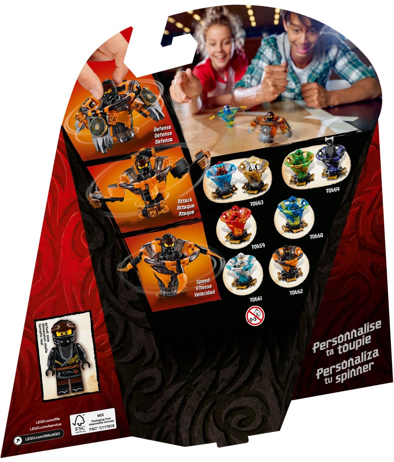 LEGO 70662 Spinjitzu Cole - Ninja Tornado of Earth Spinner - SuperSaverAU - view 4