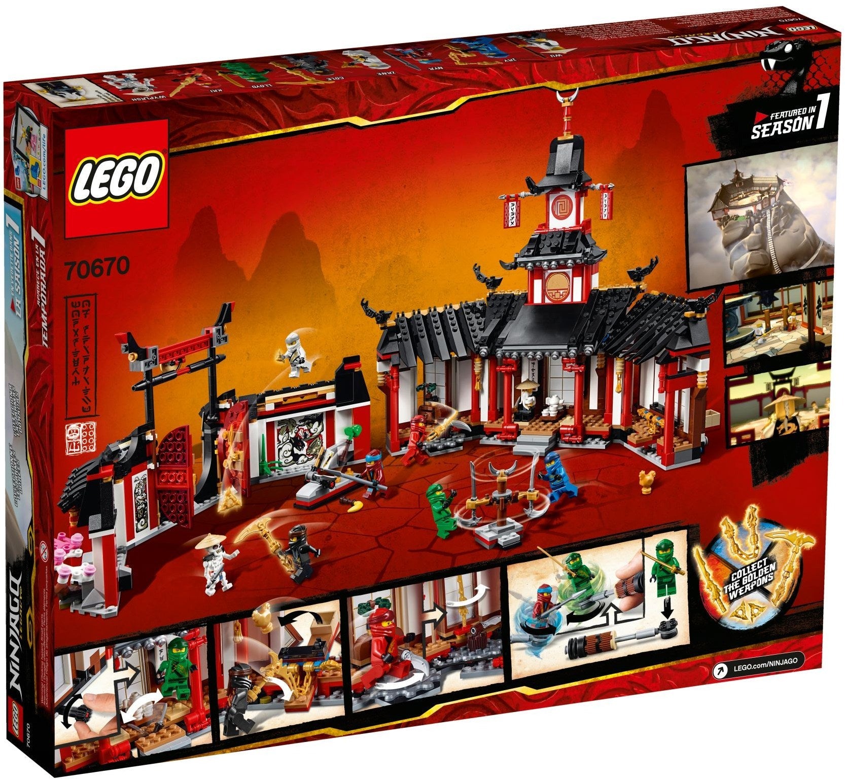 LEGO 70670 Monastery of Spinjitzu: Ninja Training & Battles - SuperSaverAU - view 4