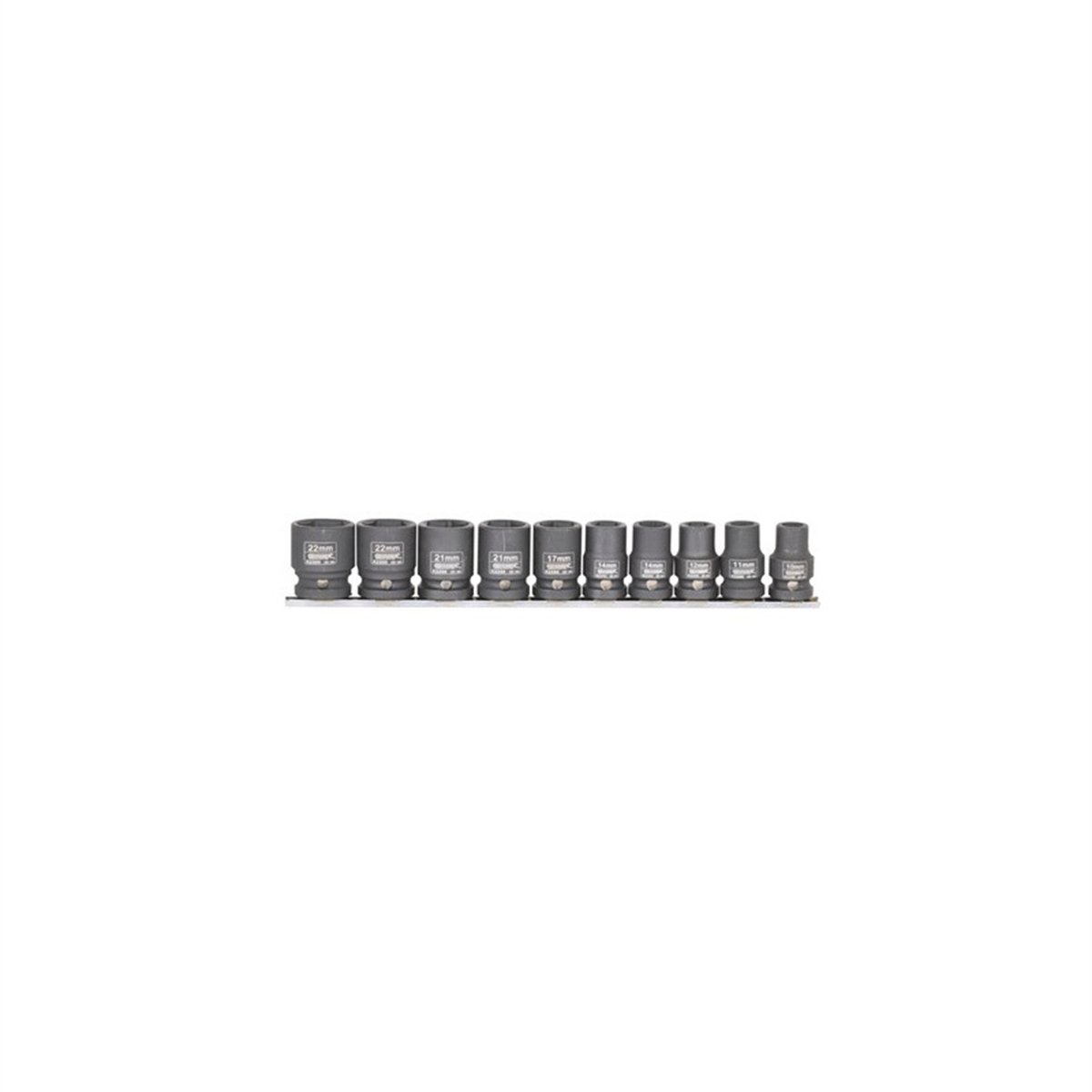 Kincrome 1/2" Drive 10 Piece Impact Socket Set - 10-24mm, Chrome Molybdenum Steel