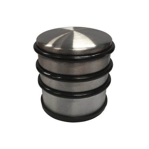 Adoored Door Weight Doorstop Satin Chrome Steel Large Non-Slip