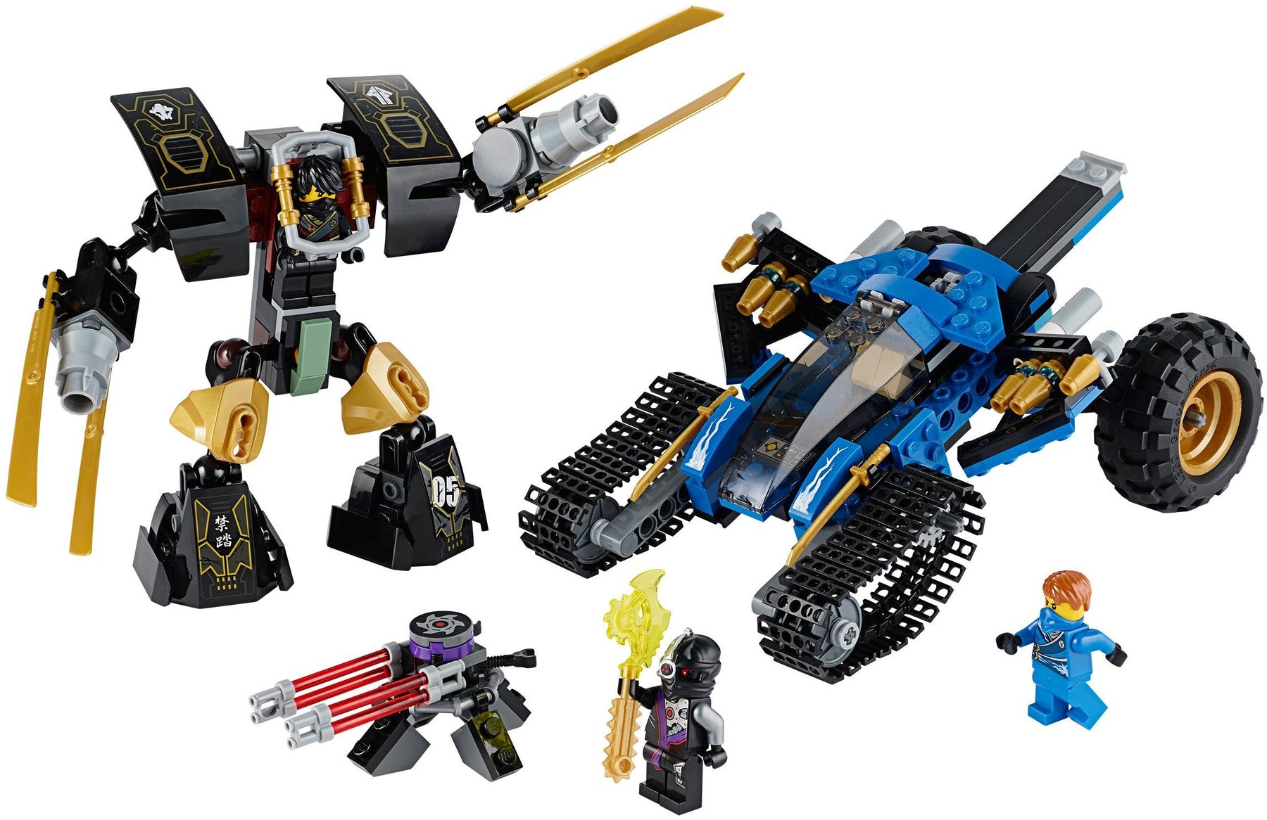 LEGO 70723 Thunder Raider - Ninja Vehicle with Earth Mech - SuperSaverAU - view 5