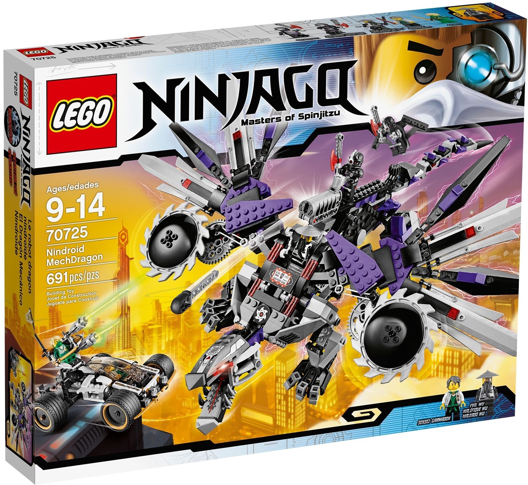 LEGO 70725 Nindroid MechDragon: Ninja vs. Evil Wu - SuperSaverAU - view 1