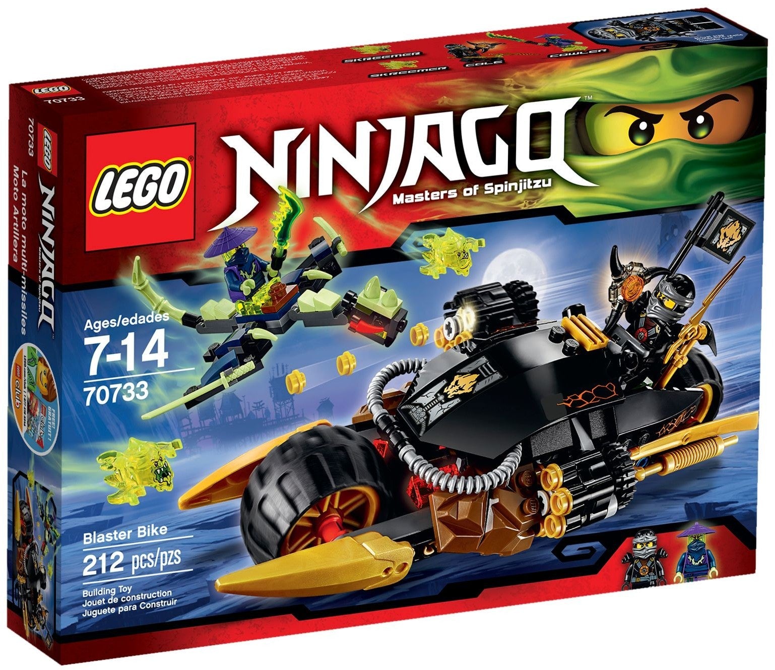 LEGO 70733 Cole's Blaster Bike vs. Ghost Dragon - SuperSaverAU - view 1