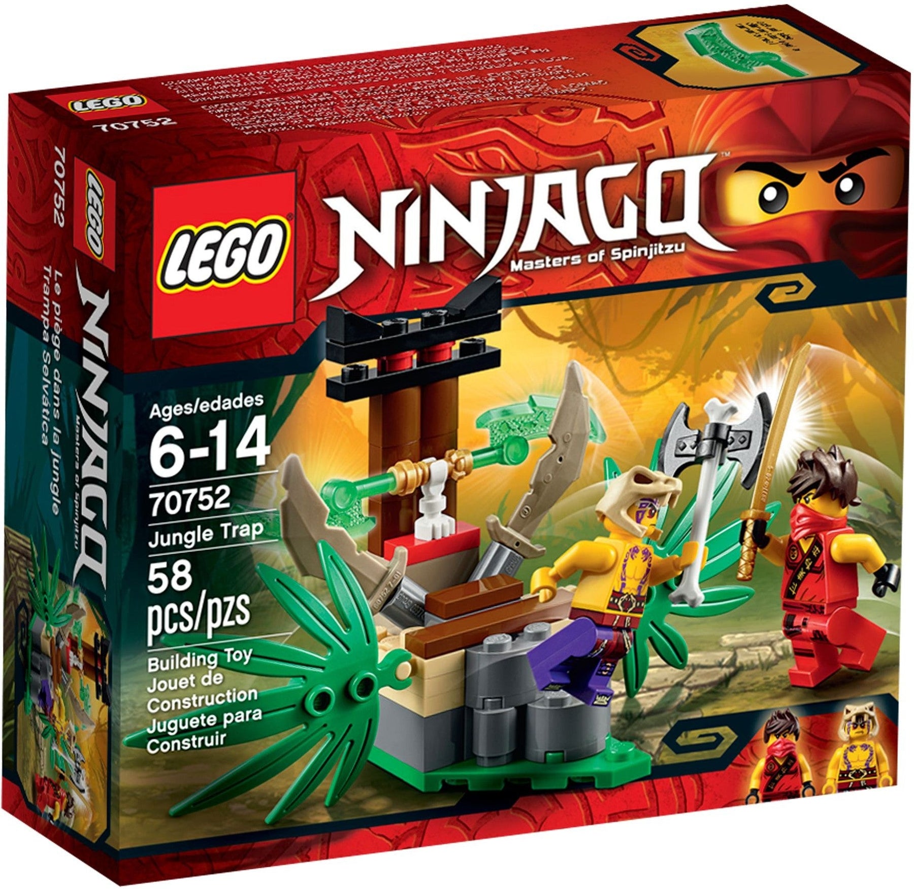 LEGO 70752 Jungle Trap: Kai vs. Krait Tournament of Elements Duel - SuperSaverAU - view 1
