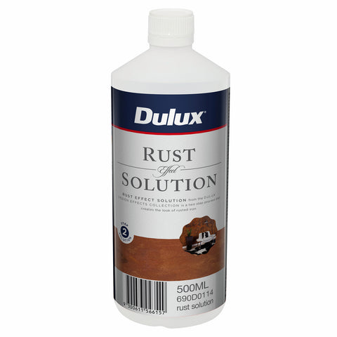 Dulux Design Rust Effect Solution 500ml, Water-Based Interior Exterior