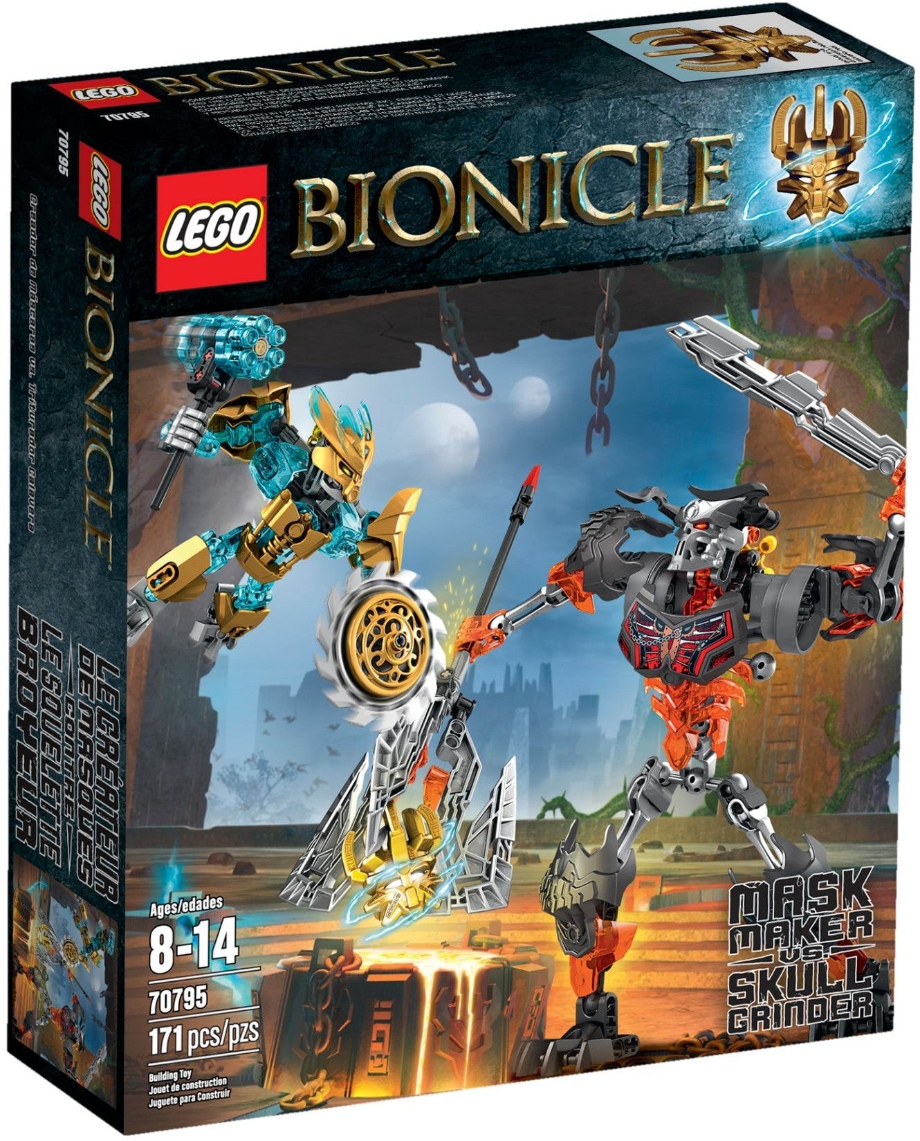 LEGO 70795 BIONICLE Mask Maker vs. Skull Grinder - SuperSaverAU - view 1