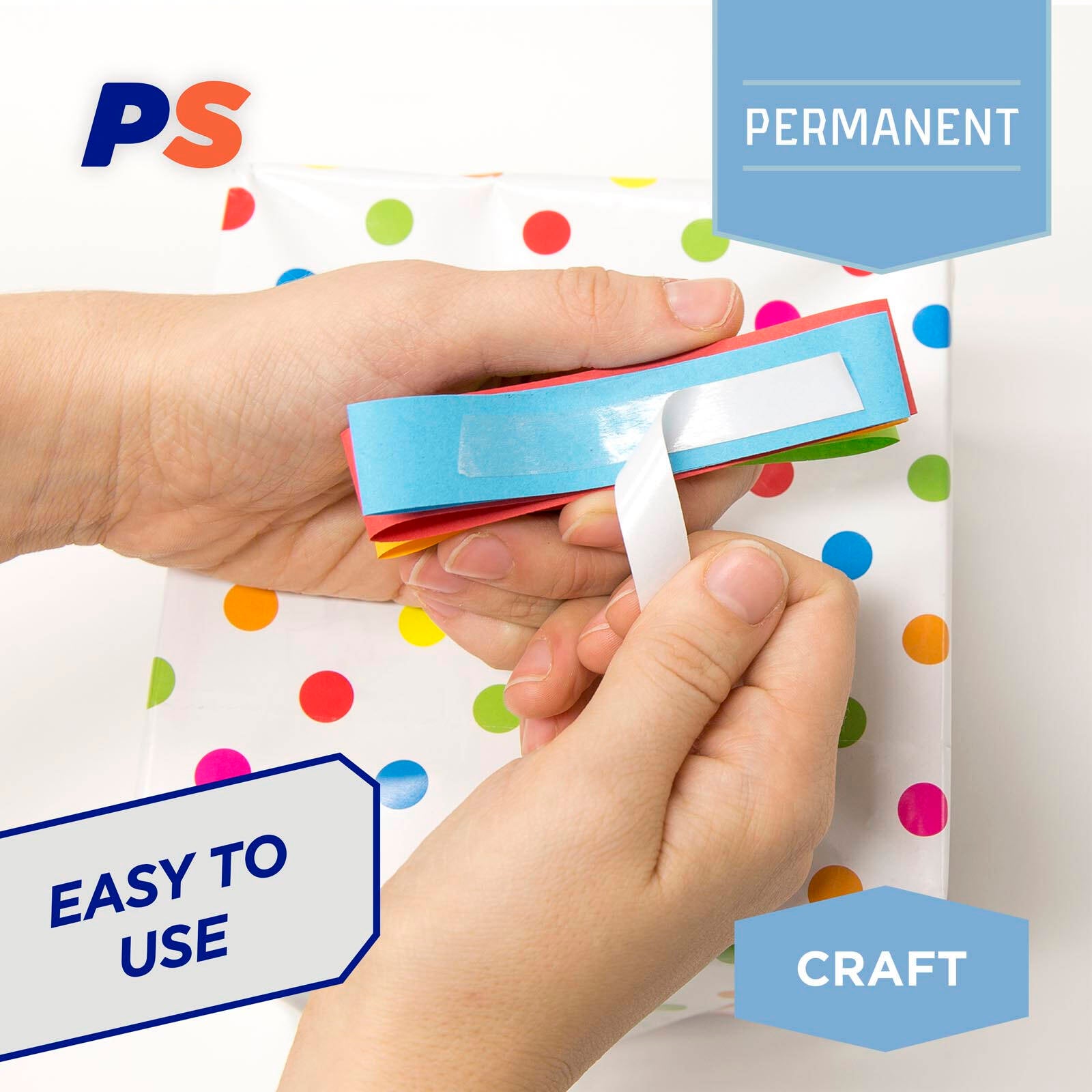 Permastik 50m x 12mm Double Sided Clear Acrylic Craft Tape Indoor